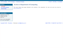 Tablet Screenshot of computing.surrey.ac.uk
